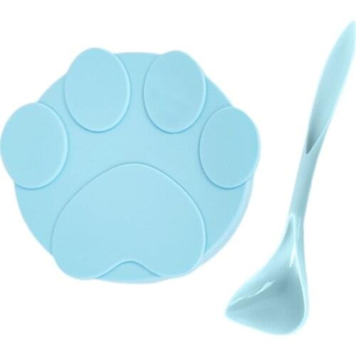 Pet Food Can Cover & 2-in-1Food Sealer Spoon Dogs Cats Storage Tin Cap Lid Seal Cover With Spoons Pet Supplies