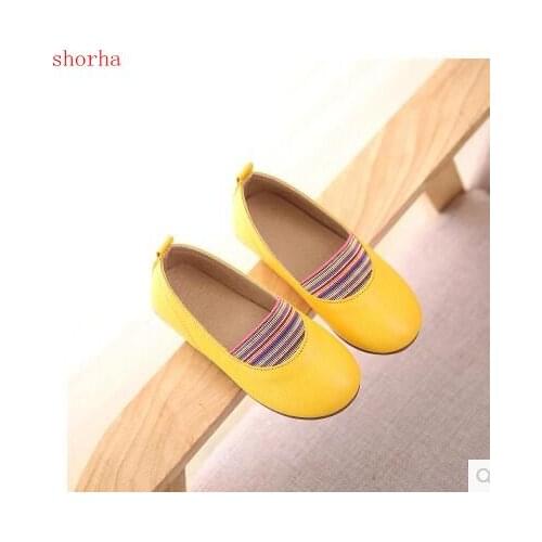 Hot Girls Shoes Leather Classic Solid Good Quality Princess Children Soft bottom Shoes For Teenagers Girls Bigger Size 26-36