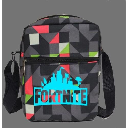 Fortnite Youth Shoulder Bag Student Men and Women Backpack Diagonal Bag Game Figure Pattern Halloween Christmas Toys Gift