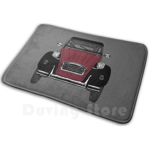 2Cv Road Car Soft Non-Slip Mat Rug Carpet Cushion 2Cv French Driver Gift Classic Vintage Retro