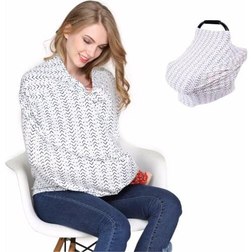 2018 New Breast Feeding Cover Soft Infant Breathable Shawl Nursing Cover Comfortable Shopping Cart Cover High Chair Cover