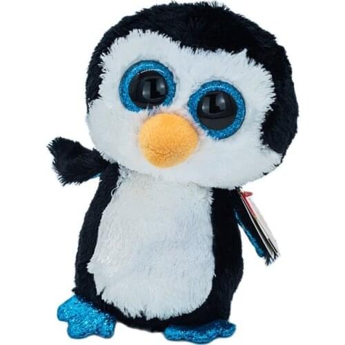 New 6" 15cm Ty Big Eyes Stuffed Peas Plush Animal Soft Wardle Penguin Doll Collection Boys and Girls Christmas Birthday Gifts