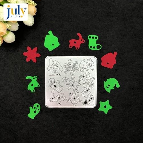 Julyarts Cutting Dies Cutting Dies Cutting Scrapbooking For Handwork Gift Carbon Steel Material Craft Stamps Christmas Paper