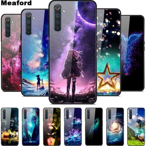 Luxury Cover Case for OPPO Realme 6 Pro Tempered Glass Cover Silicone Phone Case for OPPO Realme 6S 6i Cases for Realme6 Pro 6.6