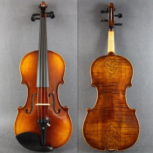 4/4 Double Inlay Violin Handmade violin скрипка 4/4 바이올린 كمان Strong tone Free Case And Bow