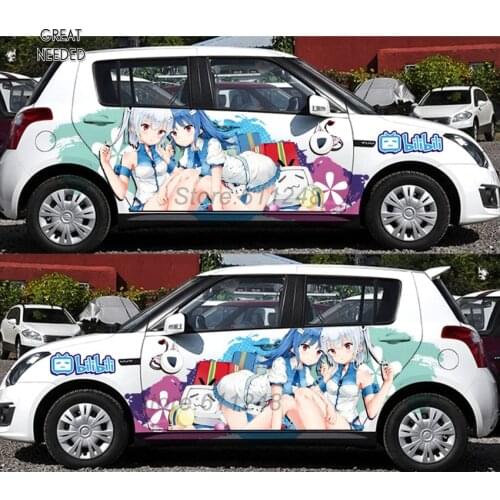 Anime Itasha Vinyl Car Sticker Body Rally Car Stickers Door Decal Sports Ralliart Sticker For Suzuki Mazda Skoda opel Renault