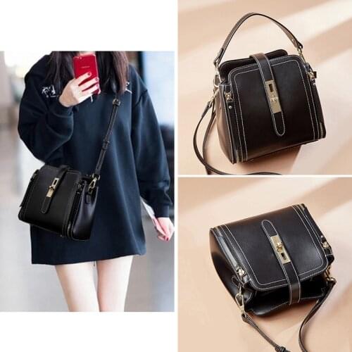 Genuine leather women bag cowhide casual simple shoulder bag portable female purse GN-SB-bdnpzp