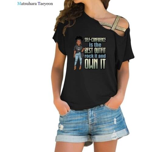 Women DIY T-Shirts Cotton Women Shirt Plus Size TShirt Fashion Letter Print T-Shirt Woman Tees Streetwear Clothing Black Tops