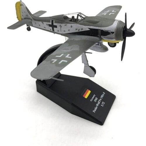 1/72 Scale German World War II FW190 Plane FW190A-8 Sea Army Fighter Aircraft Airplane Models Toys Adult Plane Collectible Gifts