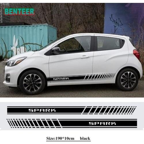 2pcs/lot Car body Stickers For Chevrolet spark Car Accessories