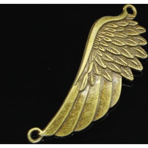 3pcs Antique Bronze angel wings Charms for DIY Bracelets Jewelry Findings 60*22mm