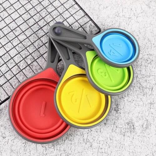 5collapsible measuring cups Kitchen Tools Teaspoon Coffee Sugar Scoop Cake Baking Measuring Cups Kitchen Cooking Baking Tools
