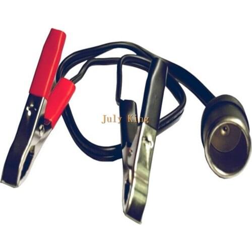 50cm Car Battery Dual Connection Clip, Battery Double Clamp Extension Power Line, Overload Current 15A / Overload Voltage 12V