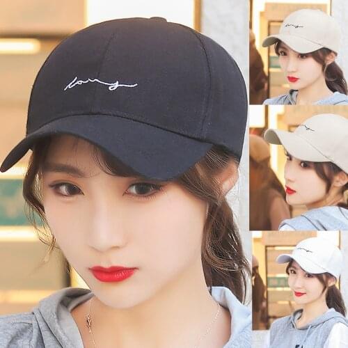 Baseball Cap Women New Embroidery Thin Line Wave All-match Design Baseball Caps Ladies Fashion Simple Chapeau Femme Gorros#P30