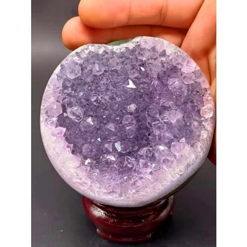 Brazil AAAAAAA+ natural quartz crystal energy amethyst smile reiki ornaments ball healing