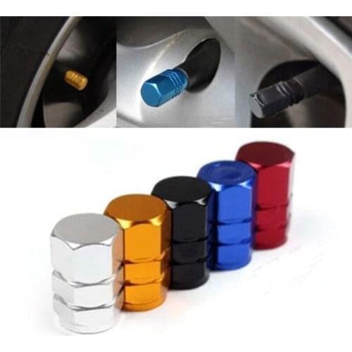 CARPRIE Car Motorcycle Tire Valve Stem Caps 4Pcs Theftproof Aluminum Car Wheel Tires Stem Air Caps Airtight Cover ap30