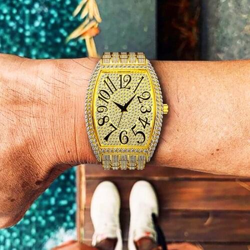 Arabic Numbers Luxury Brand Franck Same Design Watch Muller Stainless Steel Tonneau Quartz Watches Mens Clock for Male Gift