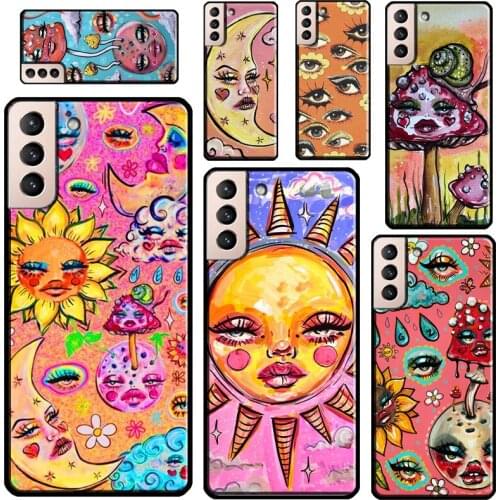 Indie Hippie Case For Samsung Galaxy S21 Ultra S20 FE S8 S9 S10 Plus Note 10 Note 20 Ultra Back Cover