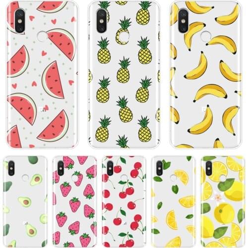 Back Cover For Xiaomi Mi 5 5C 5S 5X 6 6X Plus Pineapple Silicone Soft Case For Xiaomi Mi A1 A2 Lite 8 SE Mi5 Mi6 Mi8 Phone Case