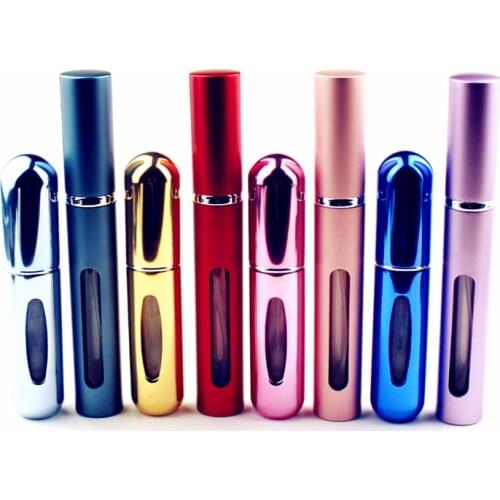 Travel Bottle Mini Refillable 5ml Perfume Bottle Metal Spray Bottle Refillable Aluminum Perfume Mist Spray Bottle Travel Size