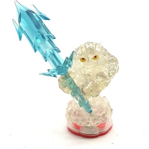 Skylanders Spyros Trap Team Crystal Clear Thunderbolt Variant RARE Action Figure Model Collection Toys for kids gifts
