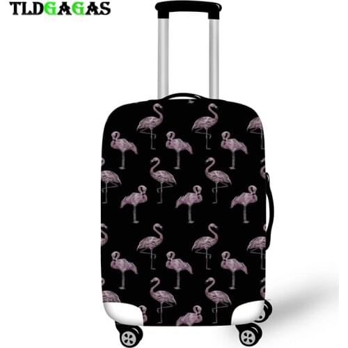 Elastic Luggage Protective Cover Case For Suitcase Protective Cover Trolley Cases Covers Xl Travel Accessories Flamingo pattern