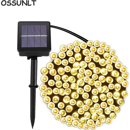 Solar String Lamps For Garden Waterproof Outdoor Lighting 5M 7M 12M 22M 6V Christmas Xmas Holiday Decoration Fairy Solar Battery