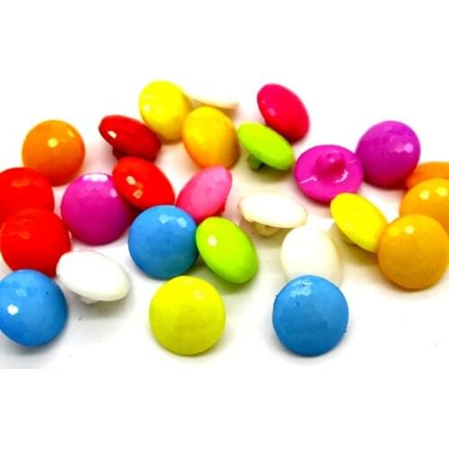 100Pcs Mixed Round Acrylic Sewing Buttons For Cloth Flatback Cabochon Scrapbooking Crafts Knopf Bouton Decor Diy Accessories