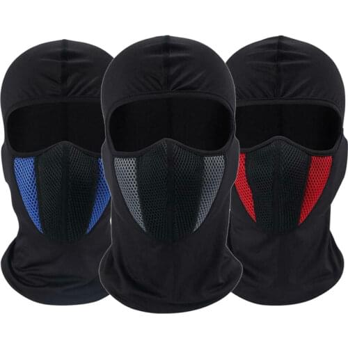 Outdoor Motorcycle Full Face Mask Breathable Balaclava Motorbike Cycling Bike Mask Motocross Helmet Hood Moto Riding Neck