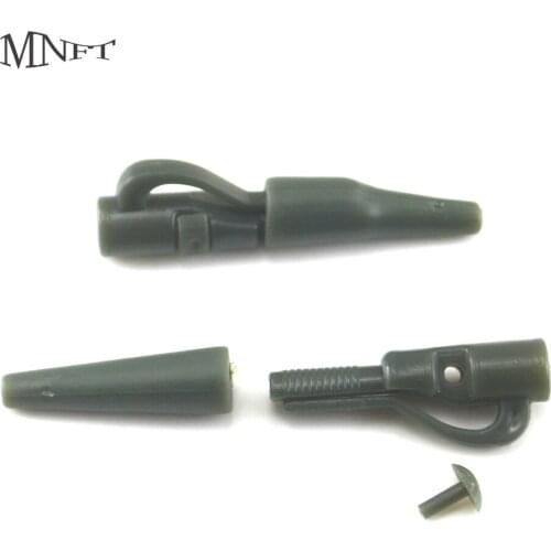 MNFT 20 Set Tail Rubber Tubes with Pins Safety Lead Clips Quick Change Swivels Carp Fishing Terminal Tackle Tool