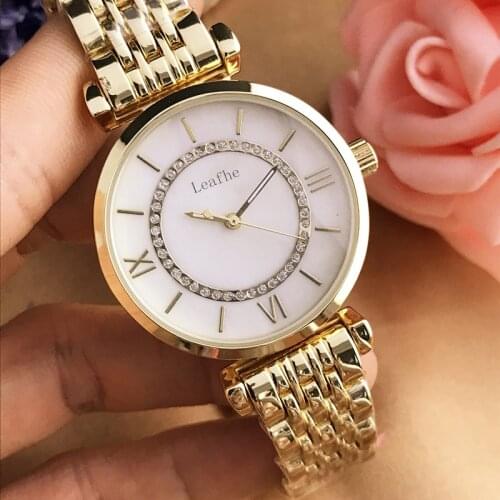 Fashion Brand Ladies Watches Silver Gold Stainless Butterfly Clasp Quartz Watch Girls Famous Female Clock Montre Femme Reloj