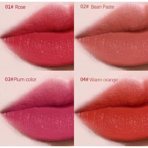 4 Sets Color Cigarette Lip Gloss Set For Lips Makeup Long Lasting Matte Lipsticks Tint For Lips Waterproof Non-stick Cup