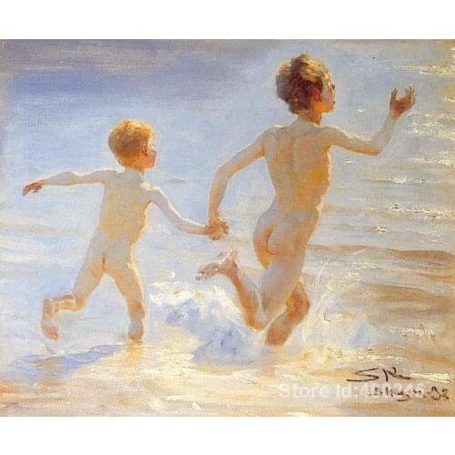Peder Severin Kroyer paintings of Beach of Skagen modern art Landscape High quality Hand painted
