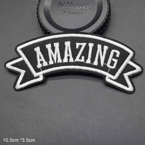 Amazing Not Perfect Bike Various Letters Iron On Embroidered Clothes Patches For Clothing Stickers Garment Wholesale