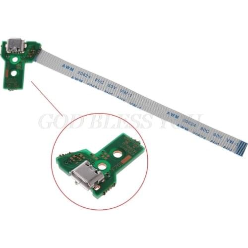 Replace USB Charging Port Board For JDS-040 PS4 Controller With 12Pin Flex Cable Drop Shipping