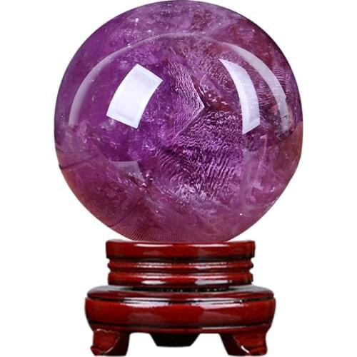 TT Consecrated Natural Amethyst Ball High-End Desktop Decoration Fortune Bringing and Home-Exorcising Business Prosperity Ziqi
