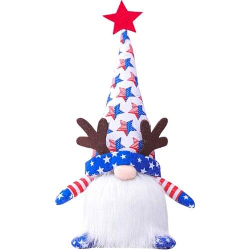 Decorations Ornaments Easter Gifts For Kids American Independence Day Gnome Doll