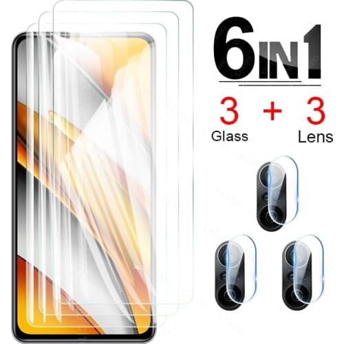 Tempered Glass on For Xiaomi Poco F3 X3 NFC Poco M3 F3 x3 Pro Pocophone pocco poko poxo pocox3 Pro pocof3 X3Pro f x m 3 cases