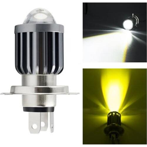 1pcs H4 H6 BA20D Motorcycle Led Headlight Bulbs CSP Lens For Moto 6000LM Hi Lo Lamp Scooter Accessories Fog Lights 6000K 12V Hot