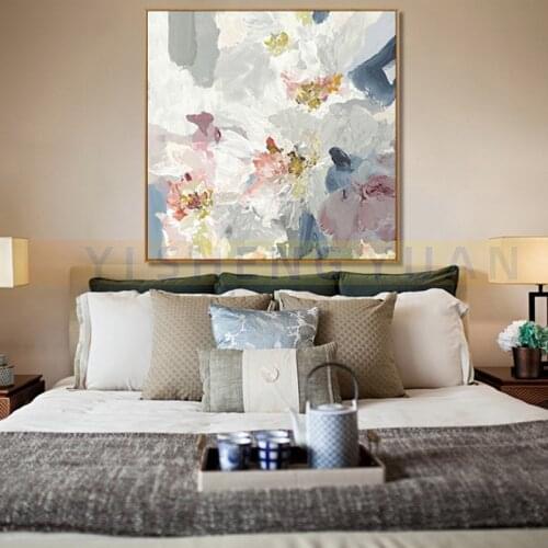 100% Hand Painted Abstract Canvas Paintings Flowers oil painting on canvas Wall art Pictures For Living Room Home Decoration
