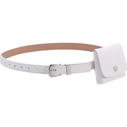 2021 Fashion PU Womens Waist Packs Casual Solid Color Chest Fanny Bag PShoulder Crossbody