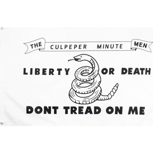 90x150cm Culpeper Minute Men Liberty or Death Flags