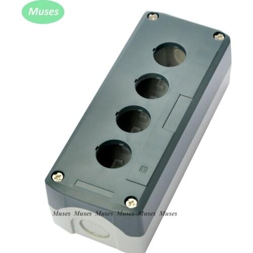 ABS Material Grey 4 Holes Waterproof Push Button Box 168*68*54mm Push Button Control Box Station Switch Box