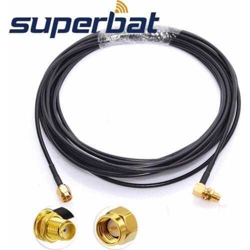 Superbat DAB/DAB+ Car Radio Aerial SMA Jack Right Angle to SMB Plug Cable Adapter Connector for Clarion DAB302E