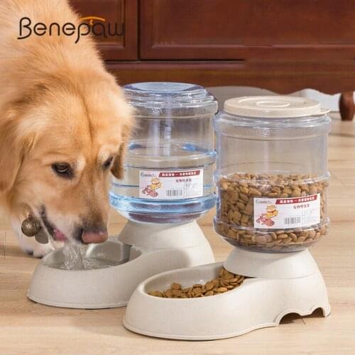 Benepaw Convenient Gravity-driven Automatic Dog Feeder 3.75L Non-toxic Anti-skid Pet Water Dispenser Removable Easy To Clean
