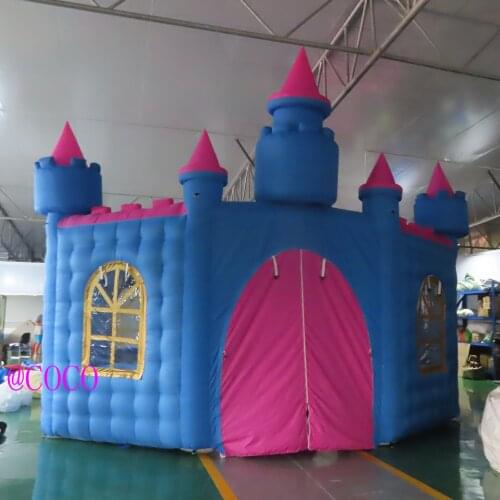 Free air ship to door! 6x5m inflatable tent, castle style air house, new customized inflatable party tent carnival outdoor