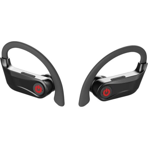 Wireless Fast Connection Signal Stability High Sensitivity BT Stereo Sport Headphone Waterproof Hook Bluetooth Headset Antisweat