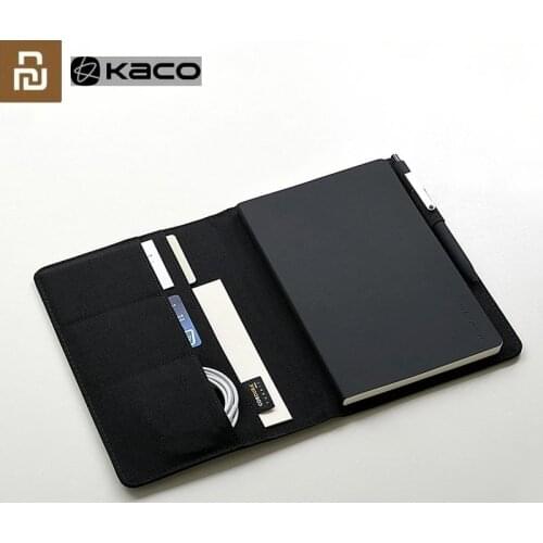 Youpin KACOGREEN Smart Home Noble Paper NoteBook PU Card Slot Wallet Book for Office Travel with a Gift/KACO Pen/Kaco Refill