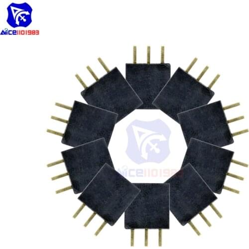 Diymore 20PCS/Lot Single Row 1x3 pins 2.54mm Female Header Straight Connector