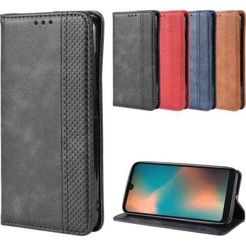 Leather phone case for Motorola moto P40 play / P40 Power / P40 p 40 Cover Flip card wallet with stand Retro Coque